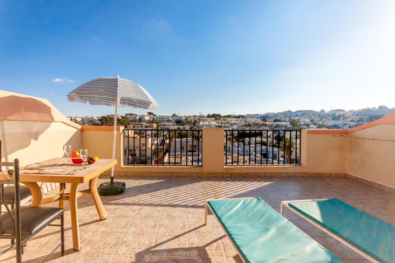 Pool And Sea Merill Apartments - Happy Rentals Mellieha Exterior photo